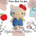 MS021 Hello Kitty Crochet Pattern: 8-inches Amigurumi (English PDF)