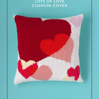 Paintbox Yarns Lots of Love Cushion Cover PDF (Free)