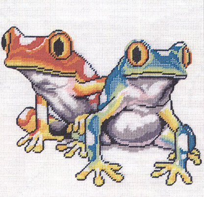Design Works Frogs Needlepoint Kit - Multi