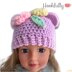 Cutie bear doll hat