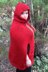 Knitted Red Riding Hood Poncho