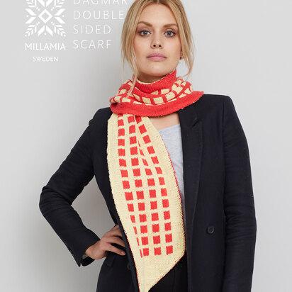 Dagmar Scarf - Knitting Pattern For Women in MillaMia Naturally Soft Cotton