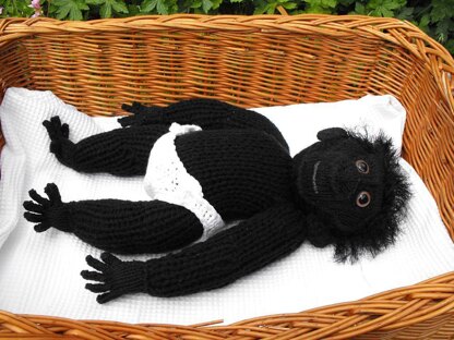 Cilla The Ugly Baby Gorilla Superfast knitting pattern