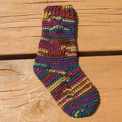 Child's Cable Socks