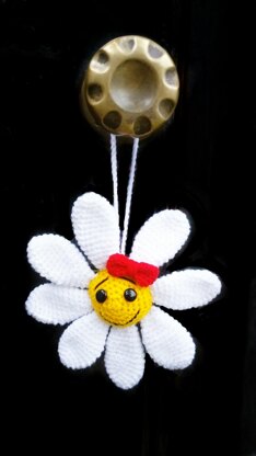 Flower pendant  crochet pattern