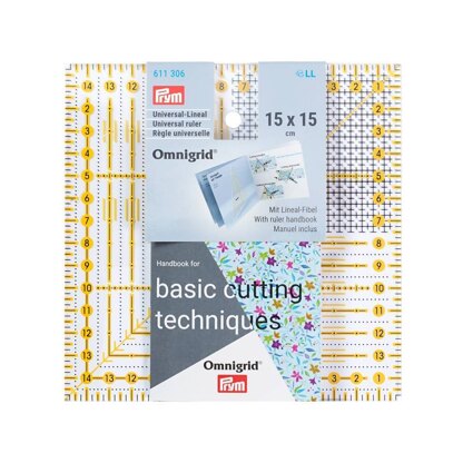 Prym Universal Ruler cm Scale 15 X 15 Omnigrid