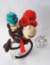 Keychain monkey (two in one)