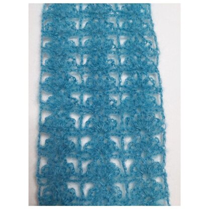 Crochet light scarf pattern
