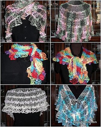 Natalie Crochet Net Shawl and Wrap