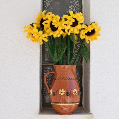 Vase of Sunflowers