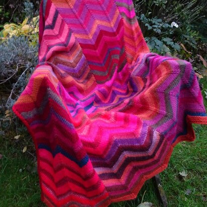 Zig-Zag Fireside Blanket