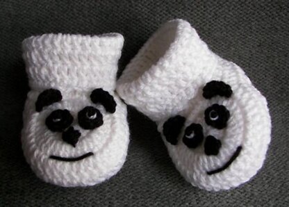 Panda Baby Booties