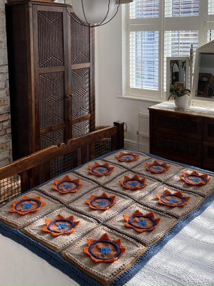 Lotus Patchwork Afghan