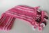 Car or Flower Fringe Textured Crochet Scarf Pattern