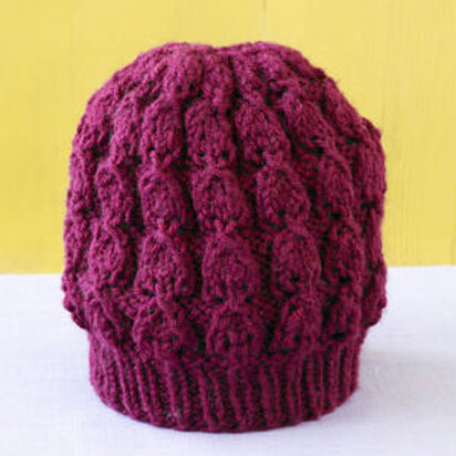 Plum Perfect Hat in Lion Brand Vanna's Choice - L0040