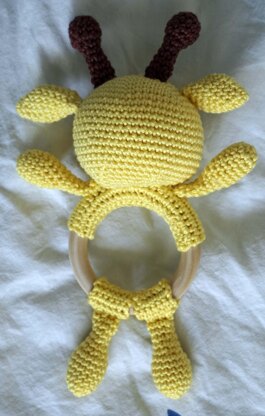 Crochet Pattern Baby Rattle Giraffe!