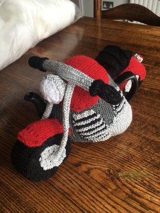 Motorbike tea cosy