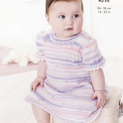 Baby Set Knitted in King Cole DK - 5634 - Downloadable PDF