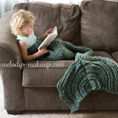 Mermaid Tail Blanket ~ Crochet Version