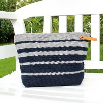 Striped Toilet Bag