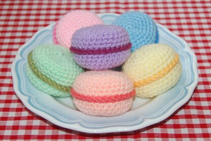 Crochet Pattern for Macarons / Macaroons - Crochet Play Food / Amigurumi / Tea Party / Crocheted Food