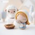 Nativity Crochet Pattern Set Christmas Mini Amigurumi Mary, Joseph, Baby Jesus, Sheep Nativity Scene DIY by AradiyaToys