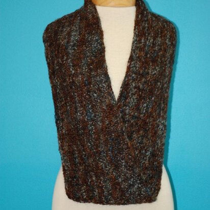 Broken Rib Cowl - knitting pattern