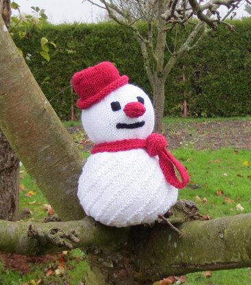 Strickanleitung Schneemann