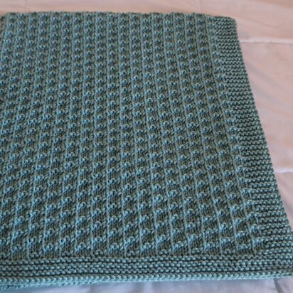 Seafoam  Baby Blanket.