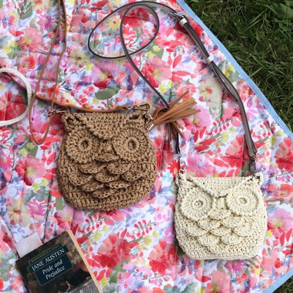 Crochet owl hot sale bag pattern