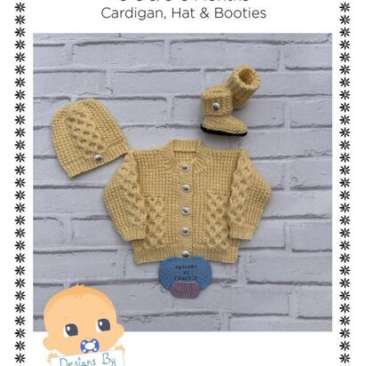 Myla baby cardigan 0-3 & 3-6mths knitting patter