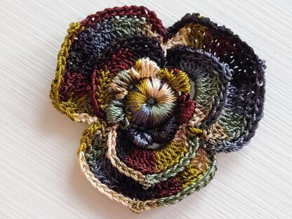 Colorful rose flower pattern