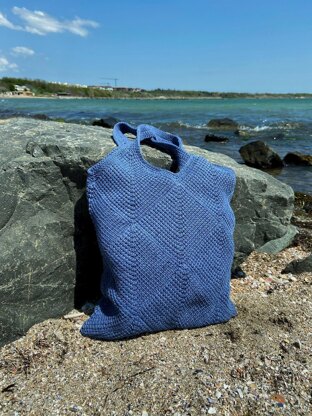 Tote Bag "Breeze" (tunisian crochet)