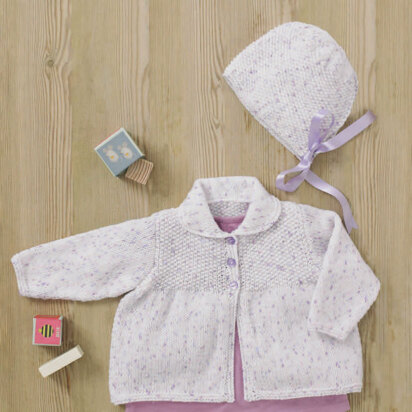 Baby Girl's Jacket & Bonnet in Sirdar Snuggly Spots DK - 4894 - Downloadable PDF