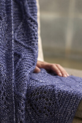 Women's Shawl Rivulet in Universal Yarn Rozetti Yarns Merino Mist - Downloadable PDF