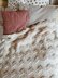 Scandi Decor Throw in wavy texture, featuring mohair chunky boucles