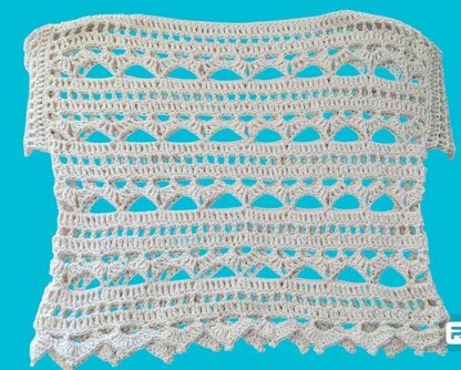 The Seaside Serenity Crochet Lace Pullover