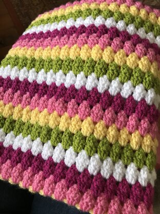 Granny Stripe Baby Blanket