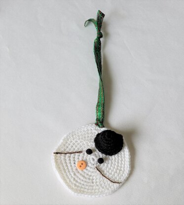 Melted Snowman Ornament