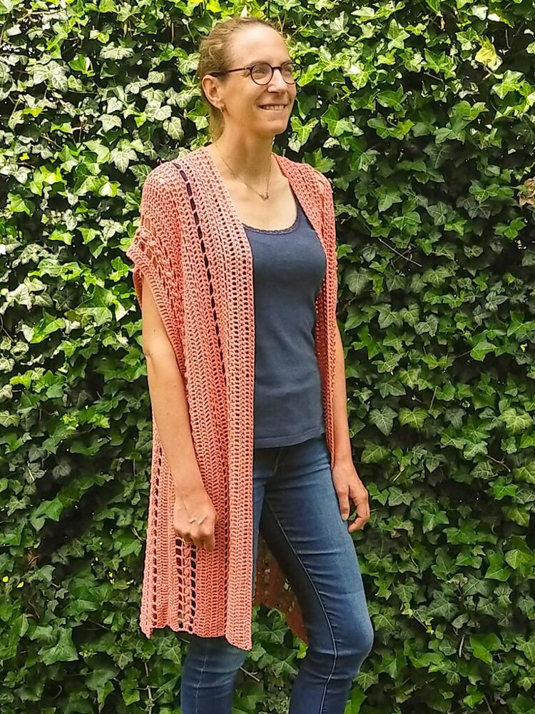 Ariel Summer Cardigan Crochet pattern by Knitting with Chopsticks