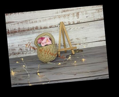 Basket of Flowers Chocolate Orange Cover Knitting Pattern