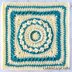 Crochet Square Block Ocean Foam