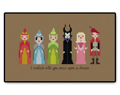 Sleeping Beauty Ball Gown - PDF Cross Stitch Pattern