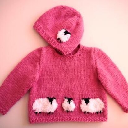 Baby Sheep Jumper and Hat