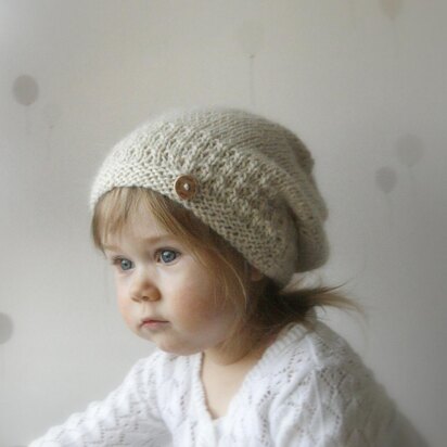 Slouchy hat Carol - knitting pattern