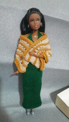 Flower dress and shawl