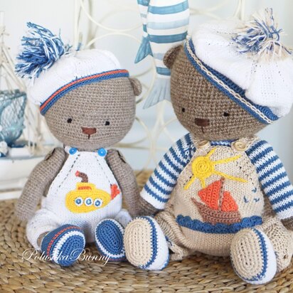 Sailor Boys Outfit - knitting pattern