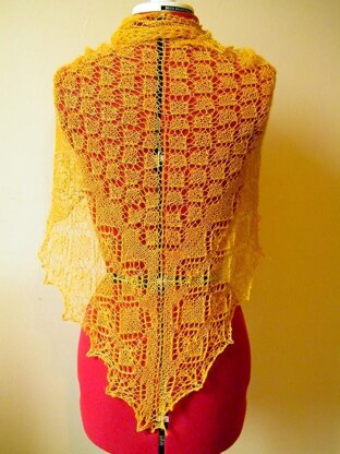 Sun bird shawl