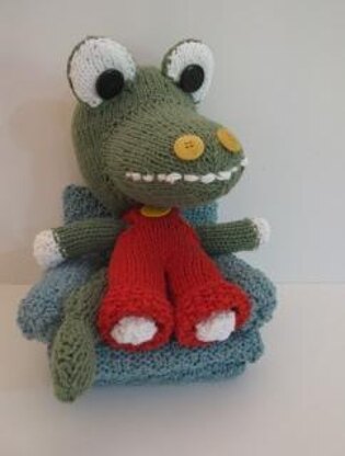 Knitkinz Green Crocodile