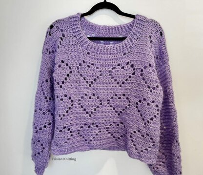 Mohair heart sweater Valentine